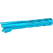 Dr.Black Hi-Capa 5.1 GBB Outer Barrel Type Spiral Storm - Aqua