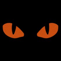 M-Tac Red Tiger Eyes Laser Cut Patch - Coyote
