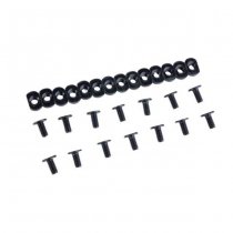 Advantage Airsoft Contour Line Style M-LOK Rail Cover Type 1 - Black