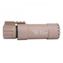 Angry Gun KWA MP9 / KSC TP9 Compact Suppressor Tracer - Dark Earth