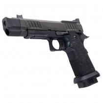 Army Armament Staccato P Comp SOC Gas Blow Back Pistol Stippling Grip - Black