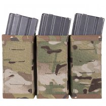 Warrior Laser Cut Triple Snap Mag Pouch 9mm - Multicam