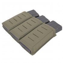 Warrior Laser Cut Triple Snap Mag Pouch 5.56mm  - Ranger Green