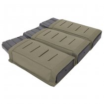 Warrior Laser Cut Triple Snap Mag Pouch 5.56mm  - Ranger Green