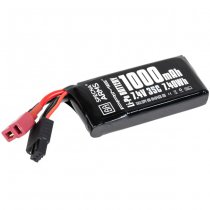 Specna Arms x Gens Ace 7.4V 1000mAh 35C Li-Po Battery G-Tech PEQ Type - Large Deans
