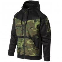 Helikon-Tex Rogue Tactical Hoodie FullZip - Black / ERDL - XS