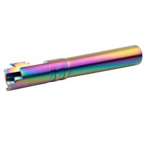 CowCow Marui Hi-Capa 5.1 GBB OB1 SS Threaded Outer Barrel .40 Marking - Rainbow