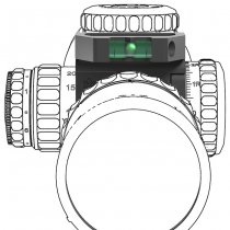 Vector Optics X-ACCU 34mm Quick-Flip Turret Mark Magnifier Mount Ring & Bubble Level