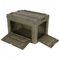 MFH Plastic Folding Storage Case 60 l - Olive