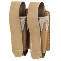 Wosport MG-126 K Type 9mm Double Mag Pouch - Coyote