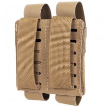 Wosport MG-126 K Type 9mm Double Mag Pouch - Coyote