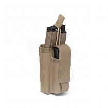 Warrior Single M4 & Pistol Open Magazine Pouch - Coyote 1