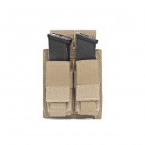 Warrior Double 9mm Pistol Magazine Pouch - Coyote