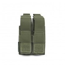 Warrior Double 9mm Pistol Magazine Pouch - Olive