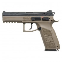 KJ Works CZ P-09 Co2 Blowback Pistol - Tan