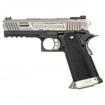 WE Hi-Capa 4.3 Allosaurus Gas Blowback Pistol - Silver