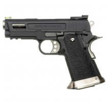 WE Hi-Capa 3.8 Velociraptor Gas Blowback Pistol - Black