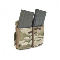 Warrior Double Elastic Magazine Pouch - Multicam 1