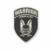 Warrior Rubber Logo Shield - Black
