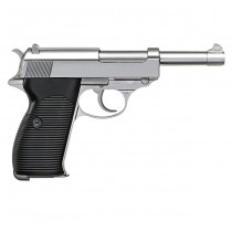 WE P38 L Gas Blowback Pistol - Silver 1