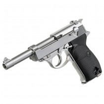 WE P38 L Gas Blowback Pistol - Silver 4