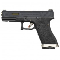 WE G17 T1 Gas Blow Back Pistol - Black