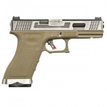 WE G17 T8 Gas Blow Back Pistol - Tan 1