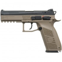 KJ Works CZ P-09 Gas Blow Back Pistol - Tan