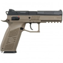 KJ Works CZ P-09 Gas Blow Back Pistol - Tan 1