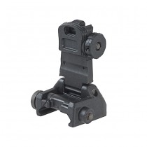 Ares Reinforced Nylon Fiber Flip-up Rear Sight - Black 1