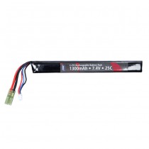 ASG 7.4V 1300mAh 25C Li-Po Battery Stick - Small Tamiya