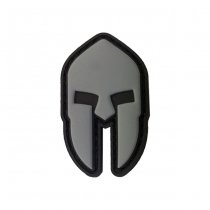 Pitchfork Spartan Helmet Patch - Grey