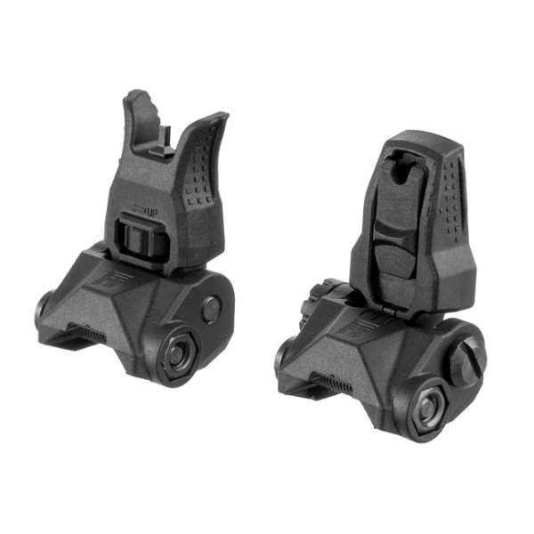 PTS Enhanced Polymer Back Up Iron Sight Set BUIS - Black