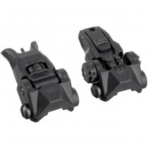 PTS Enhanced Polymer Back Up Iron Sight Set BUIS - Black