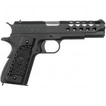 WE 1911 HEX Cut Gas Blow Back Pistol - Black