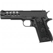 WE 1911 HEX Cut Gas Blow Back Pistol - Black