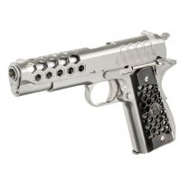 WE 1911 HEX Cut Gas Blow Back Pistol - Silver