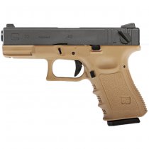 WE G23 Gas Blow Back Pistol - Tan