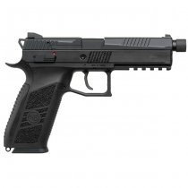 KJ Works CZ P-09 Silenced Co2 Blowback Pistol - Black