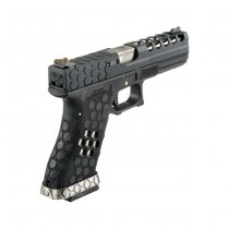 Armorer Works VX0101 HEX Cut Gas Blow Back Pistol - Black