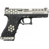 Armorer Works VX0100 HEX Cut Gas Blow Back Pistol - Silver