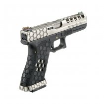 Armorer Works VX0100 HEX Cut Gas Blow Back Pistol - Silver