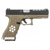 Armorer Works VX0111 HEX Cut Gas Blow Back Pistol - BST