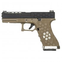 Armorer Works VX0111 HEX Cut Gas Blow Back Pistol - BST