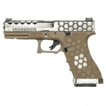 Armorer Works VX0110 HEX Cut Gas Blow Back Pistol - SST