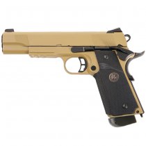 KJ Works KP-07 M1911 MEU Co2 Blow Back Pistol - Tan