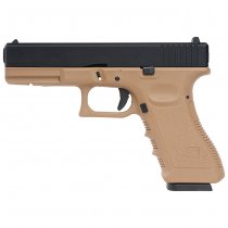 KJ Works KP-17 Gas Blow Back Pistol - Tan