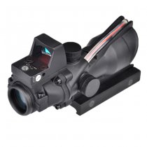 Aim-O ACOG 4x32C Illumination Fiber Optic Scope & RMR Red Dot Sight - Black