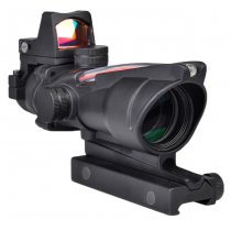 Aim-O ACOG 4x32C Illumination Fiber Optic Scope & RMR Red Dot Sight - Black