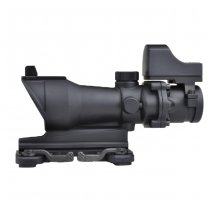 Aim-O ACOG 4x32 QD Mount Scope & Mini Red Dot - Black